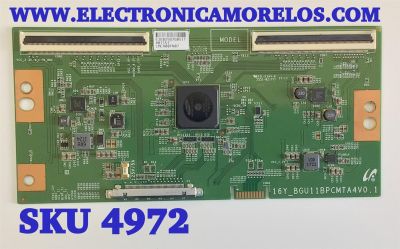 T-CON PARA TV SCEPTRE / NUMERO DE PARTE LJ94-38029D / 16Y_BGU11BPCMTA4V0.1 / 007157 / LMC400FN07 / PANEL 40L8S-U1 / MODELO W40 SDTV58FB